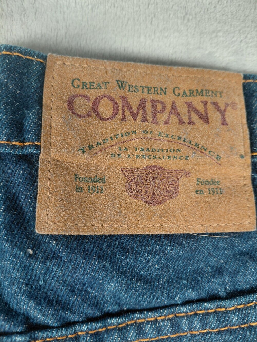 Vintage Great Western Garment Company Jeans, Mens 40x32, Made In Canada